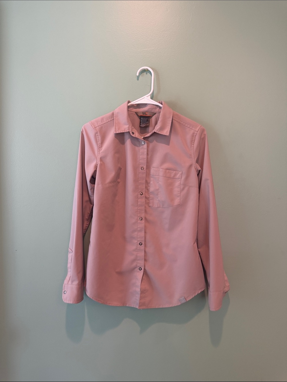 5.11 Tactical Women's Long-Sleeve Button Shirt in Dusty Rose